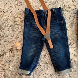 Cat & Jack Jeans w/ suspenders